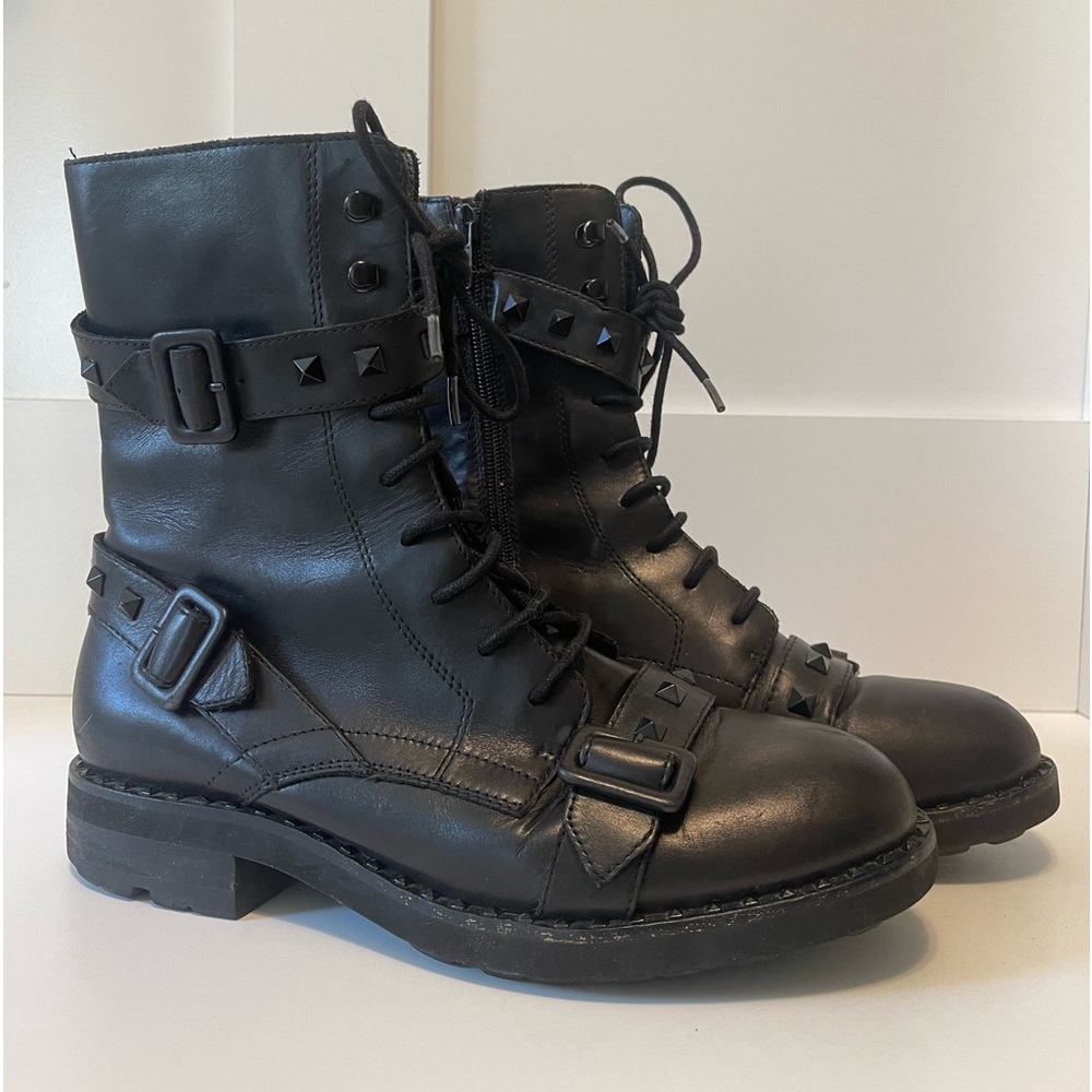 Ash Witch Studded Leather Moto Boots